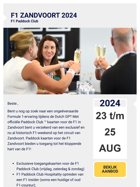 🏎️ F1 Paddock Club