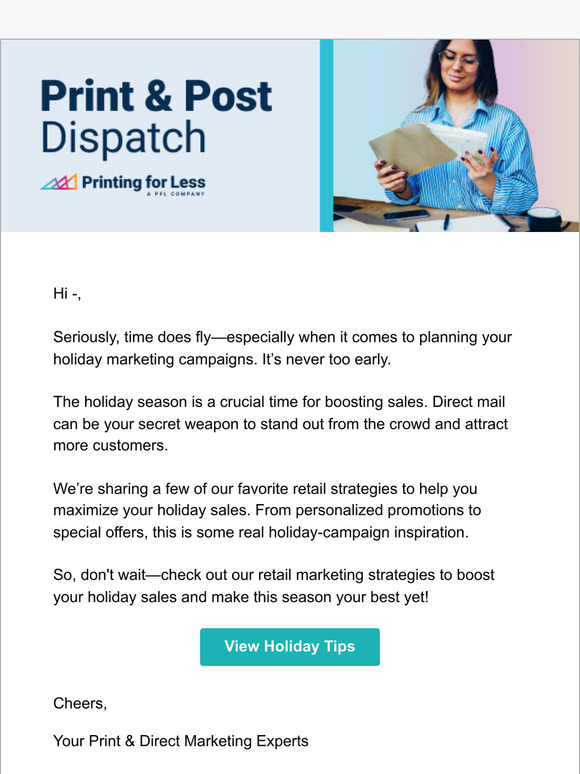 It’s Never Too Early: Top Direct Mail Tips for Holidays