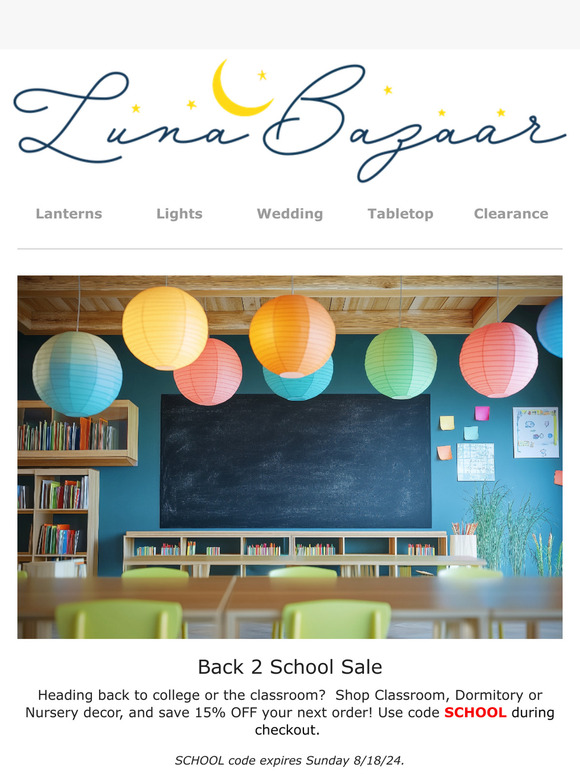 🍏 Back to School Sale on Now 🍎