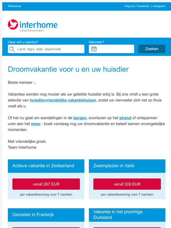 🐶 Op vakantie met uw viervoeter: Ontdek onze aanbiedingen 🐶