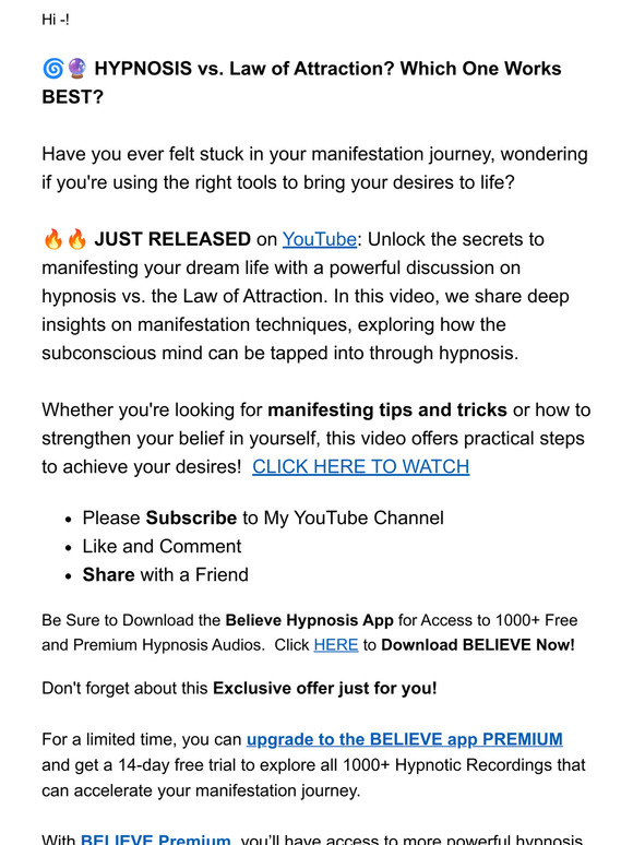🌀🔮 HYPNOSIS vs. Law of Attraction?
