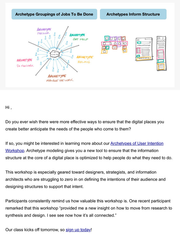 Last Chance to Register for TUG’s Archetypes Workshop!
