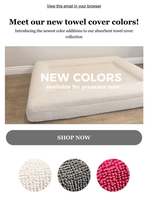 Our NEW Towel Cover Colors are HERE! 💕