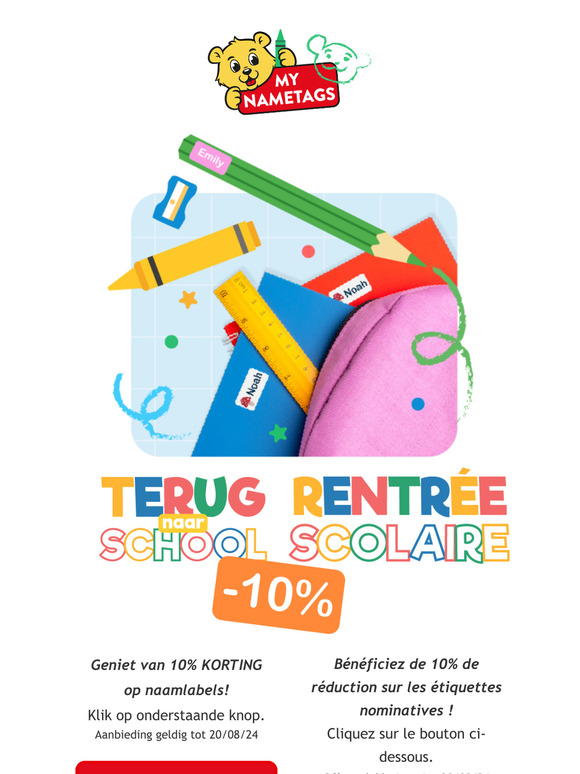 Ontdek onze speciale aanbieding voor Terug-naar-School! | Découvrez notre offre spéciale pour la rentrée ! ✏️