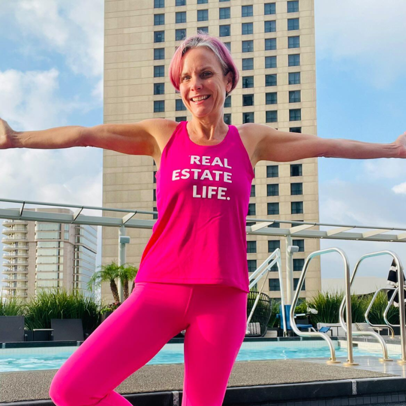 Ladies Dri Fit - Real Estate Life.™ - Hot Pink