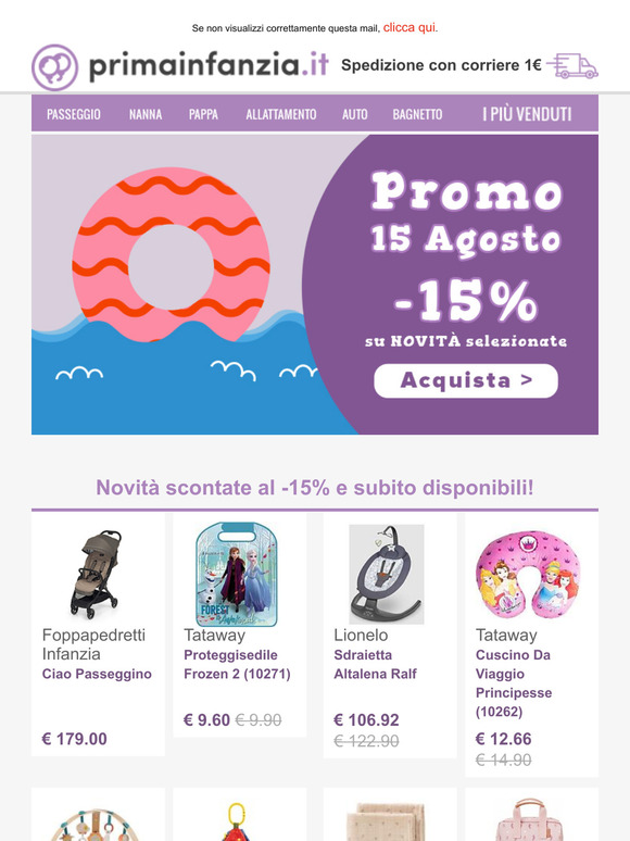 🔥Promo Flash di ferragosto! Tante novità scontate al -15%!