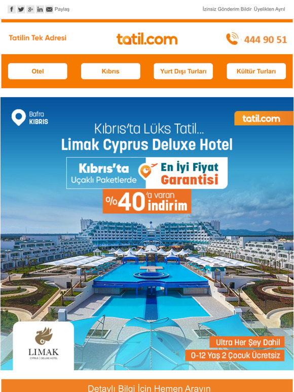 Kıbrıs'ta Lüks Tatil... Limak Cyprus'ta %40'a Varan İndirimler Seni Bekliyor!☀️🏊🍹✈️