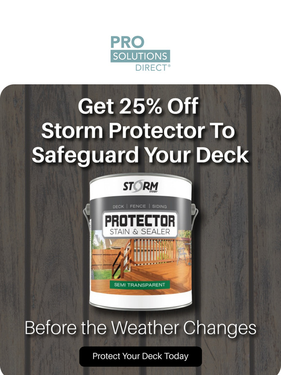 25% off Storm Protector!