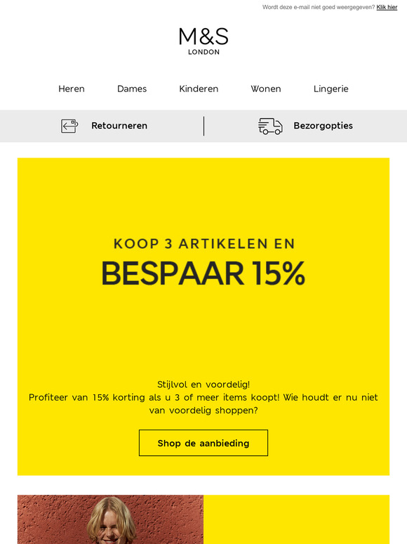 Als u 3 artikelen koopt, BESPAART U NU 15%