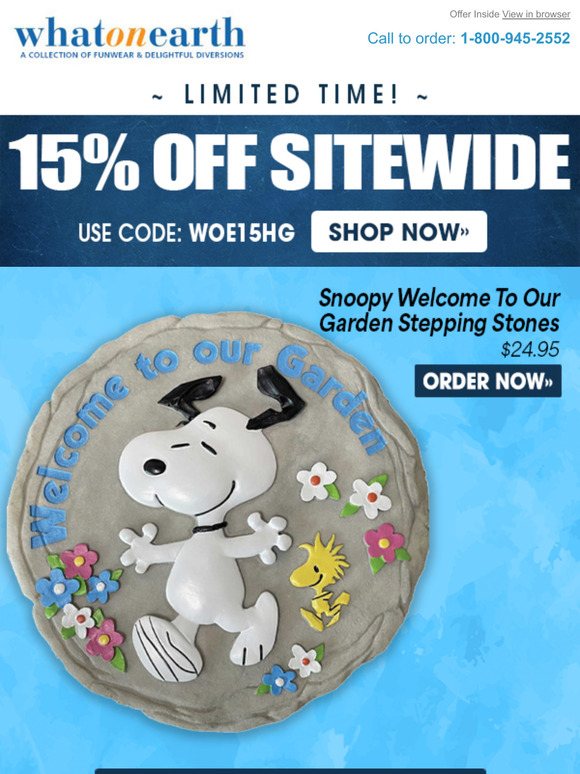 What on Earth Catalog Starting Now Take 15 EVERYTHING Milled