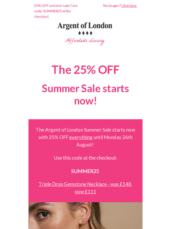 Summer Sale 2024 25% OFF until Bank Holiday Monday