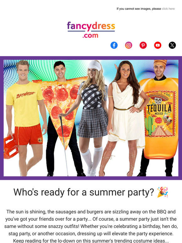 Summer fancy dress ideas - Get the party started! 🥳