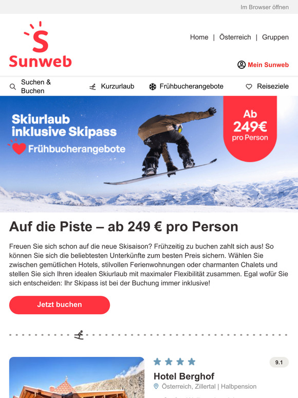 Ab 249 € auf die Piste