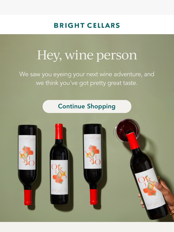 We saved your 🍷 for you