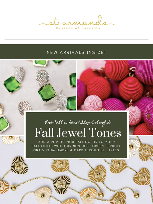 New Pre-Fall Arrivals Inside: Rich Jewel Tones