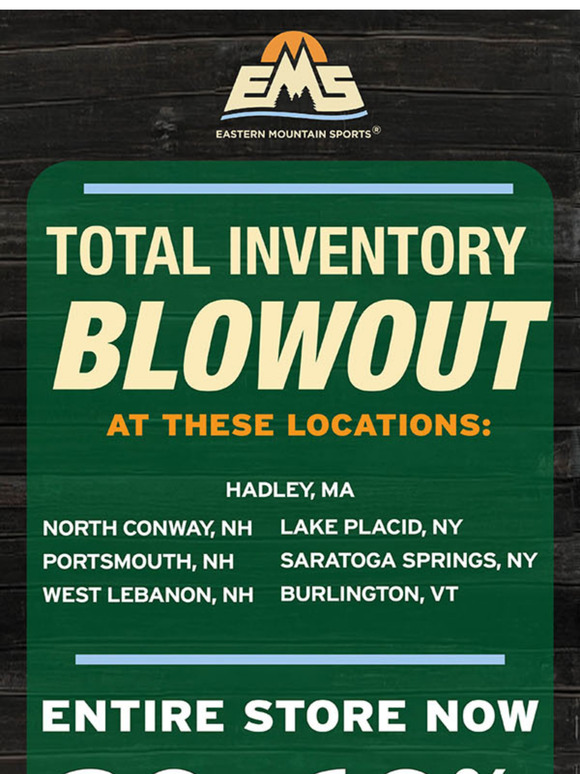 💥Amazing Deals at EMS stores Inventory Blowout sale!