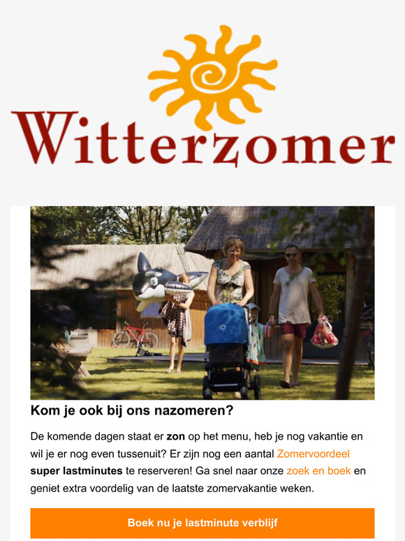 Sluit je vakantie goed af op Witterzomer!