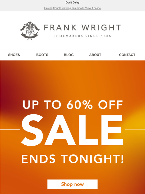 Sale Ends TONIGHT
