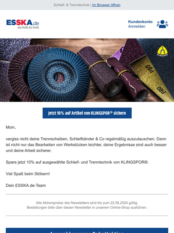 Jetzt KLINGSPOR® entdecken