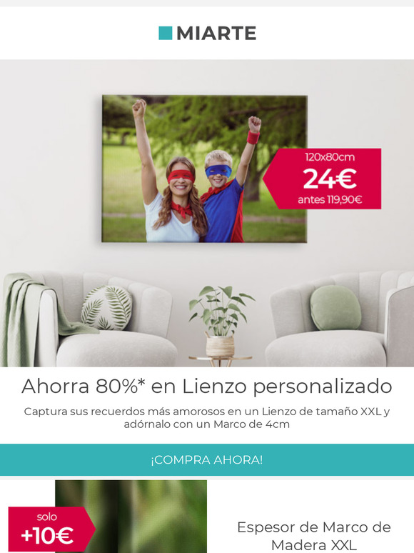 Gran precio para Lienzo XXL con Marco de Madera XXL