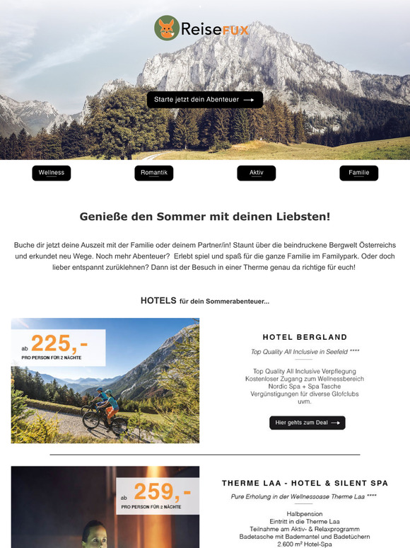 Auszeit mit deinen liebsten genießen!