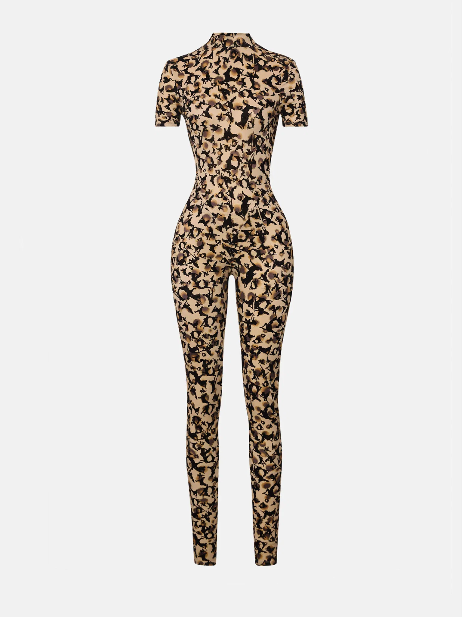 knockout dress beige leopard print Annie Overall Dress – Happy Vibes