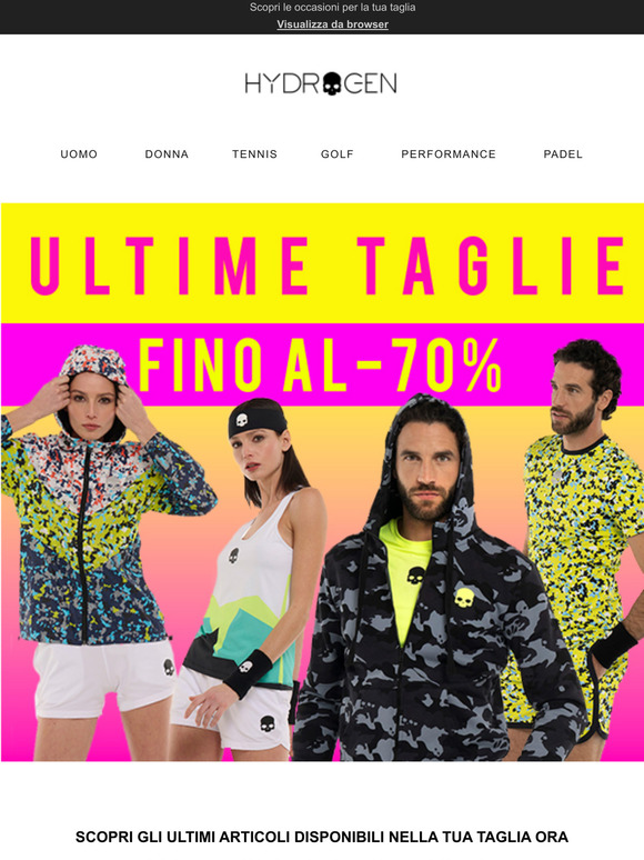 Ultime taglie fino al -70%! ORA
