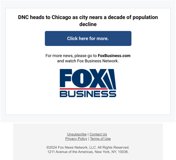 Fox News: BREAKING NEWS: DNC heads to Chicago as city nears a decade of
