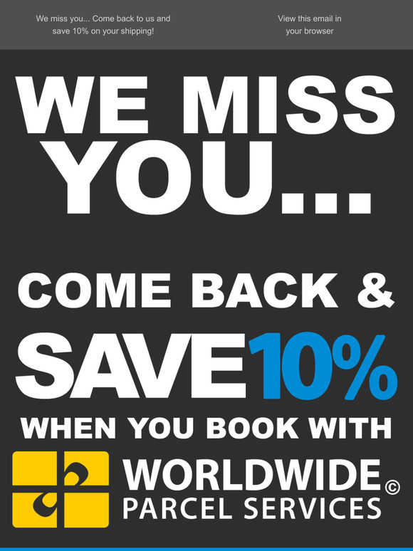 Claim Your 10% Off Now! We Missed You 💌