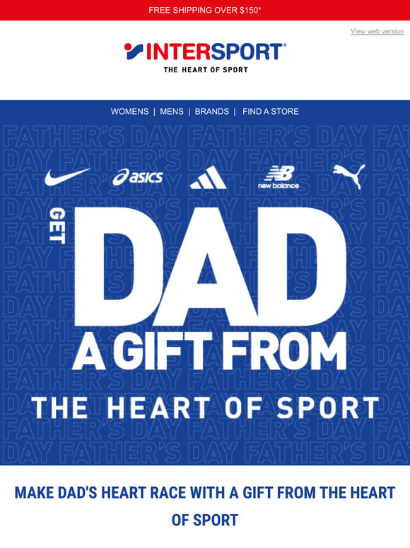 Make Dad's Heart Race with a Gift From The Heart of Sport!