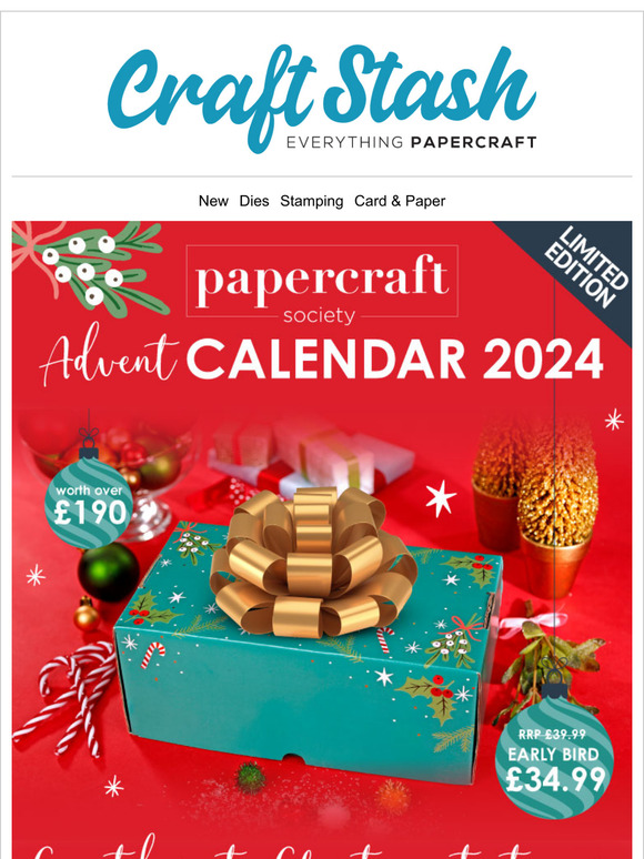 Craft Stash Preorder Papercraft Society Advent Calendar 2024 Milled