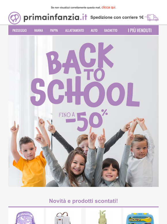 Pronti per la scuola? Novità e sconti: non far mancare niente nello zaino del tuo bimbo🎒