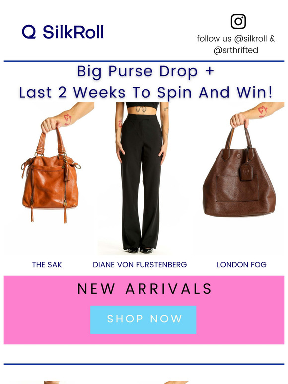 Big Purse Drop + Last 2 Weeks To Spin And Win!