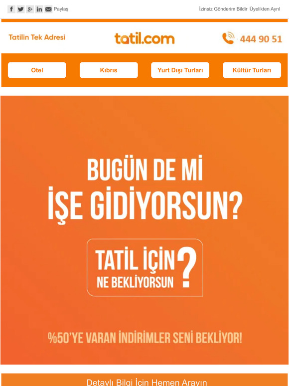 Bugün De Mi İşe Gidiyorsun? 😒 Tatil İçin Ne Bekliyorsun? %50'Ye Varan İndirimler Seni bekliyor!⌛️☀️🏊🍹