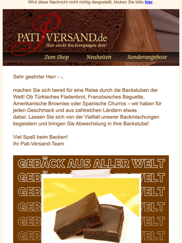 Gelingsichere Backmischungen für Gebäck aus aller Welt 🌎