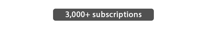 3,000+ subscriptions