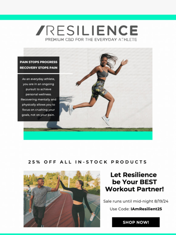 Embrace Resilience: 25% off ends in 24 Hours