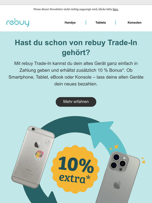 Zeit für ein Upgrade? Dein altes Gerät zahlt mit!
