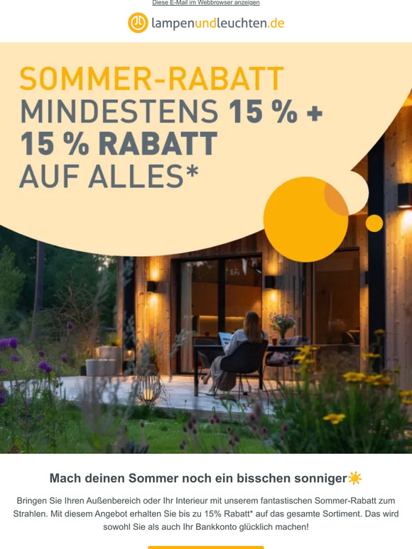Sommer-Rabatt speziell für dich