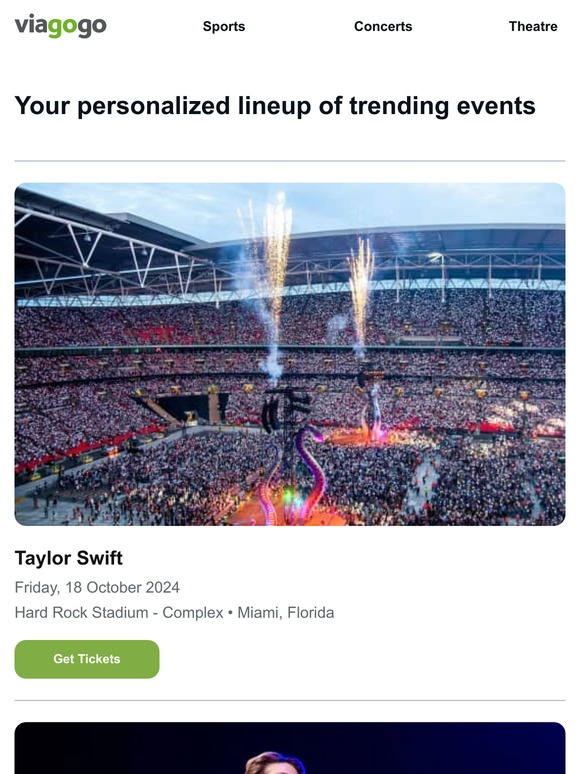 Your event lineup