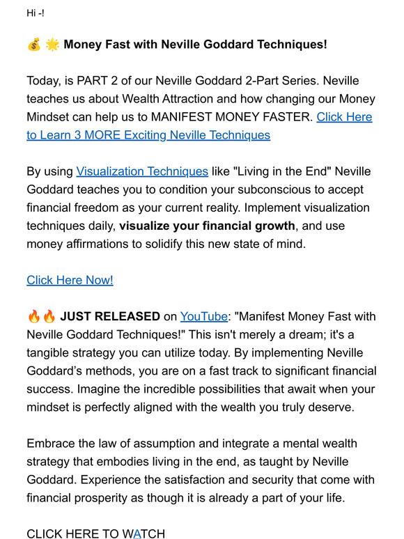 💰 🌟 Money Fast with Neville Goddard Techniques!