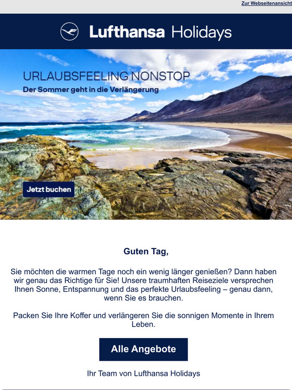 Holen Sie sich Ihre Extra-Portion Sonne!