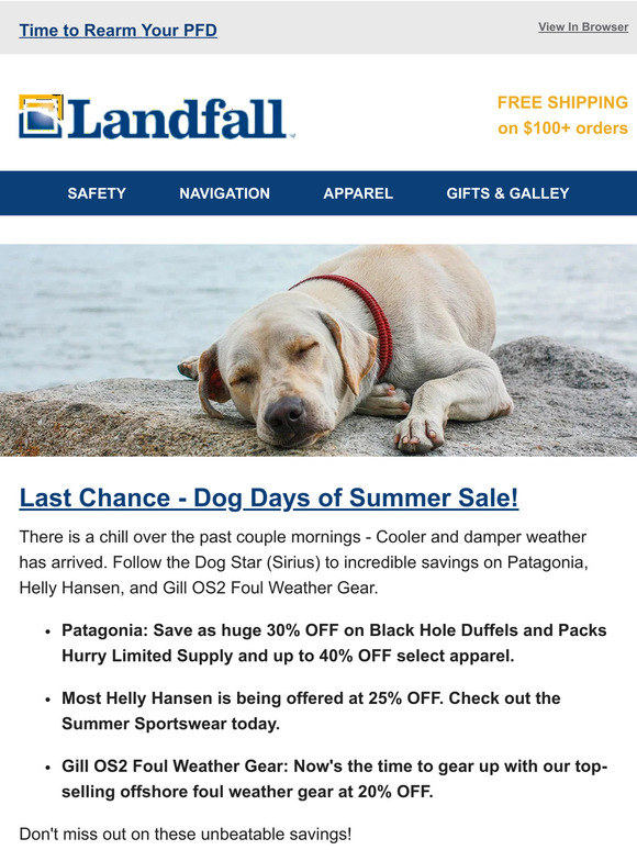 Dog Days Of Summer - Last Chance on Patagonia @ Landfall