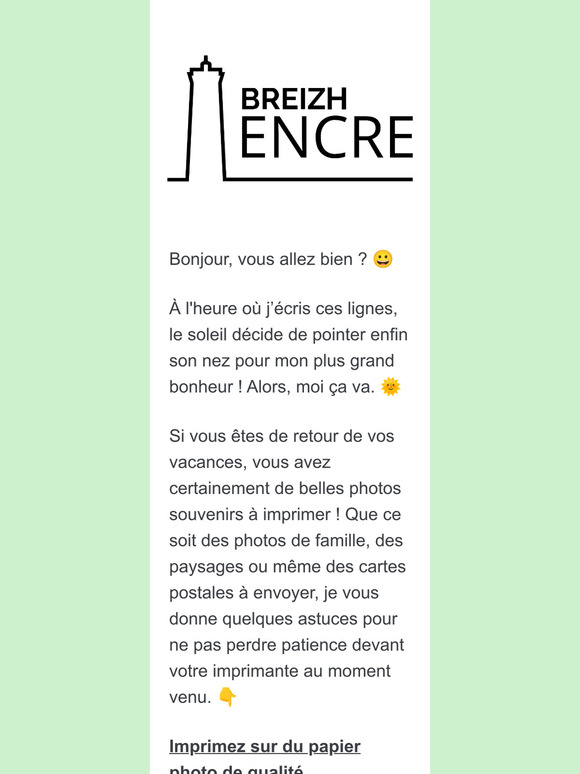 Votre Newsletter d'Août ! 💌 | Breizh Encre
