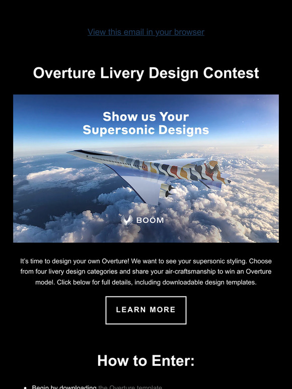Enter Boom's Overture Livery Design Contest