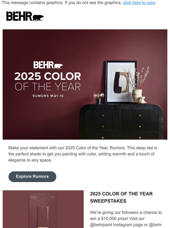 Behr Introducing The BEHR 2025 Color Of The Year Milled C@2x