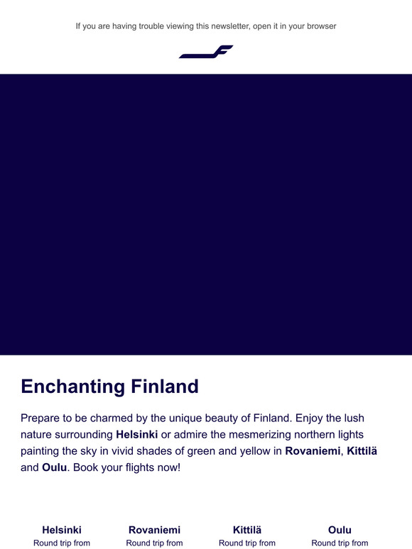Discover Finland's lush nature and northern lights