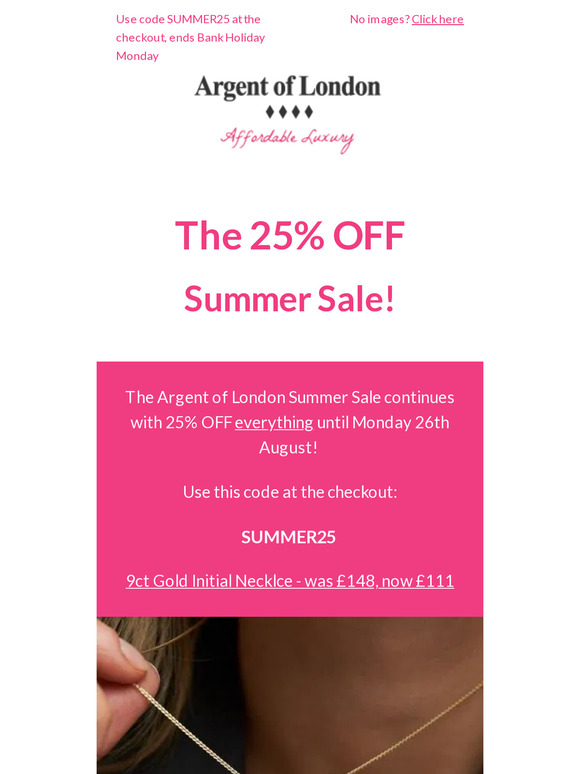 The Summer Sale continues with 25% OFF everything, use code SUMMER25