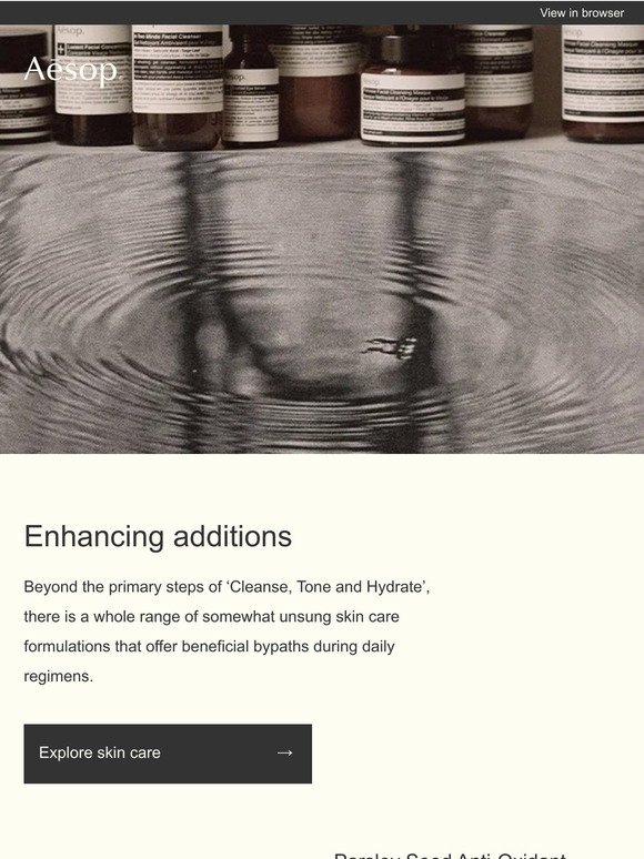 Aesop Email Newsletters: Shop Sales, Discounts, and Coupon Codes
