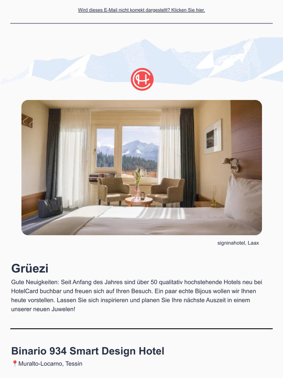 10 Neue Hotels bei HotelCard💎
